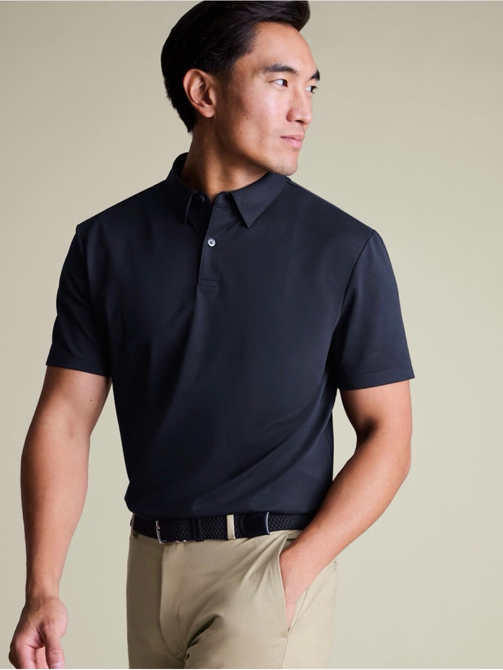 Charles Tyrwhitt Performance Jersey Polo – Navy